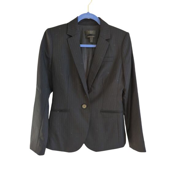 J.Crew 1035 Super 120's Wool Pinstripe Blazer - Size 4